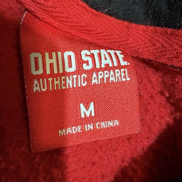 Ohio State University Hoodie Size M Red Buckeyes 1870 Buckeye Nation Graphic - Picture 5 of 8